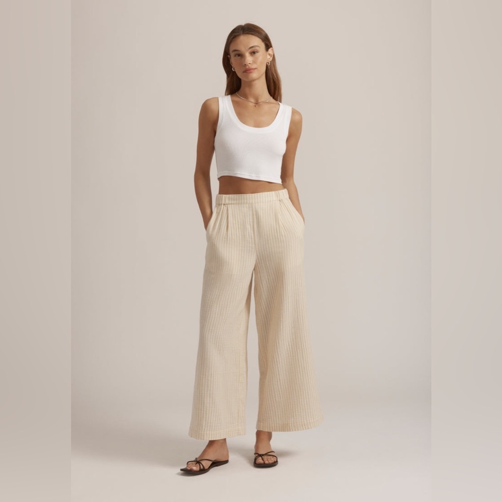 FAVORITE DAUGHTER Matching Set Ex Boyfriend Shirt & The Beach Walk Pant Size L - Picture 4 of 16